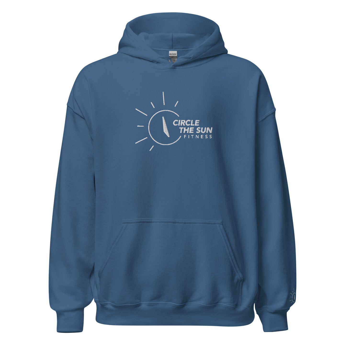 Heavy Blend Hoodie | Embroidered White