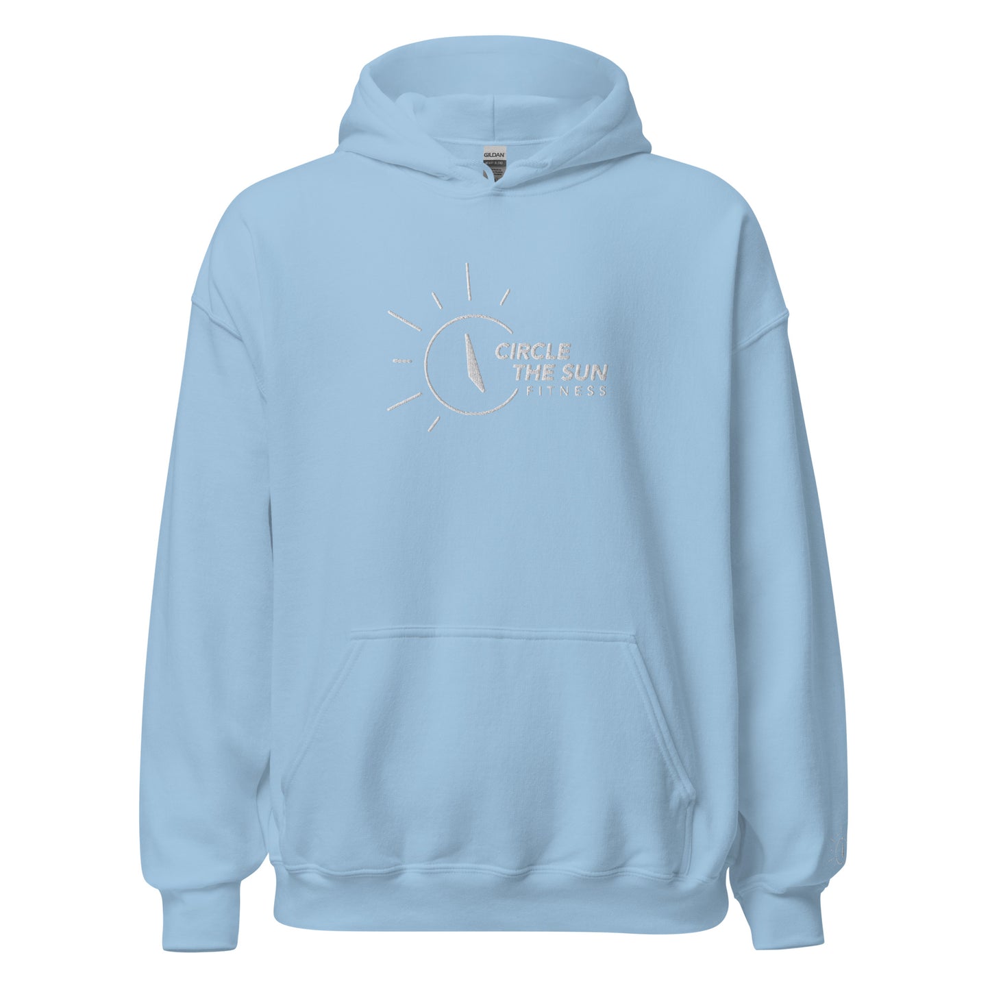 Heavy Blend Hoodie | Embroidered White