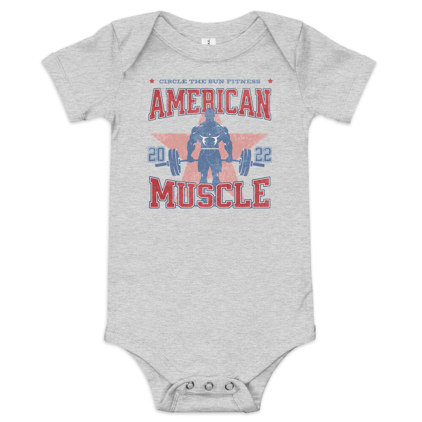 Baby Boy American Muscle Onesie