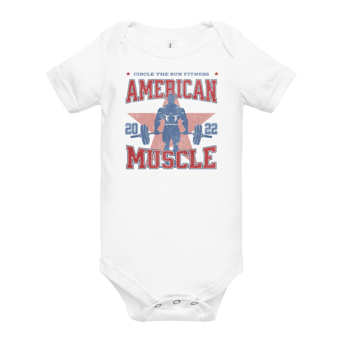 Baby Boy American Muscle Onesie